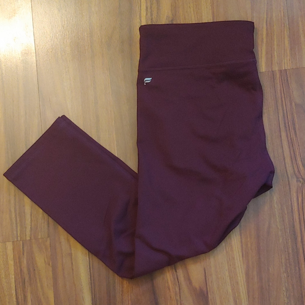 Fabletics Powerhold Maroon Capri Legging